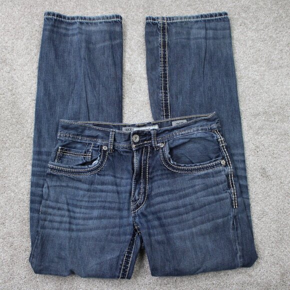 BKE Other - BKE Jake Jeans Mens 30R Blue Straight Leg Cotton Stretch Denim w/ 32"inseam
